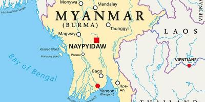 Мьянмар улс орны газрын зураг
