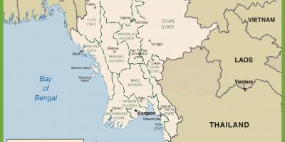 Бирм улс төрийн газрын зураг
