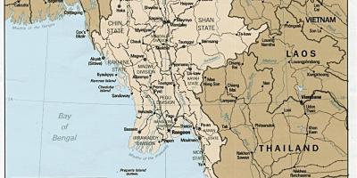 Янгоны Бирм газрын зураг
